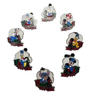 Disney Train Conductor Pin Set - Limited Release Collection - 8 Character Pins